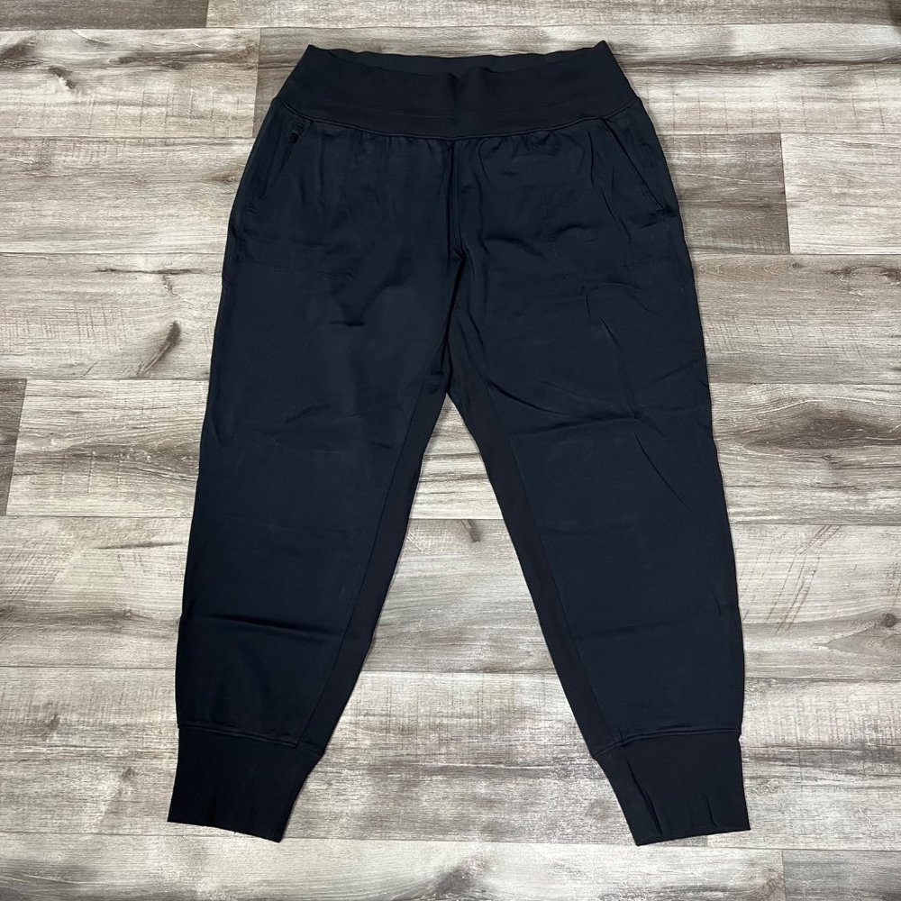 Athleta Athletic Venice Jogger Ankle Pants Black Women’s Size XL